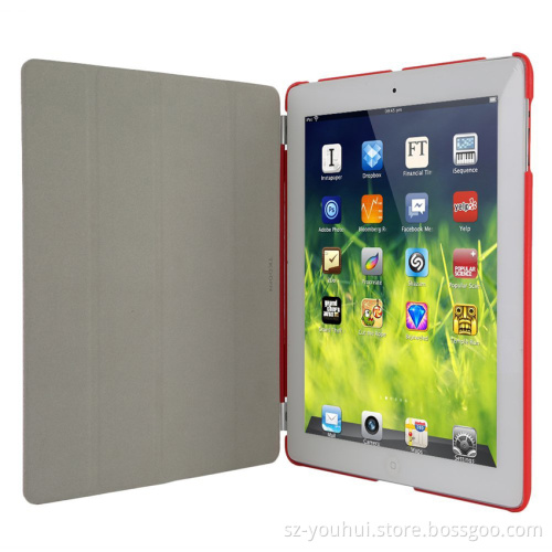 360 degree rotation hot sales handheld leather case for ipad 2 3 4